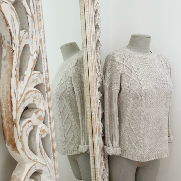 FREE WITH BUNDLE - Cream-Grey Sweater - Picture 5 of 5